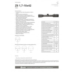 COMPRAR OPTICA ESTELLER VISOR SWAROSKY Z6 1,7-10 x 42