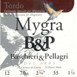 COMPRAR CARTUCHOS DE CAZA B&P MYGRA TORDO 33GR Nº 9,5