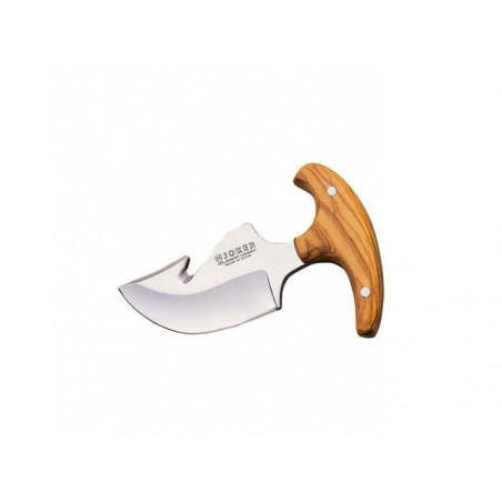COMPRAR Cuchillería CUCHILLO DESOLLADOR CON PUÑO EN MADERA DE OLIVO Y HOJA DE 8 CM.
