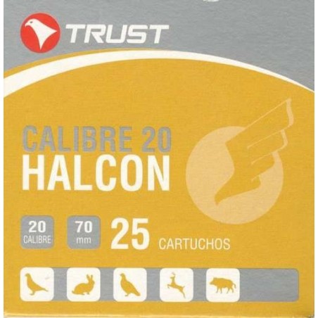 COMPRAR CARTUCHOS DE CAZA TRUST HALCON CALIBRE 20 BALA.