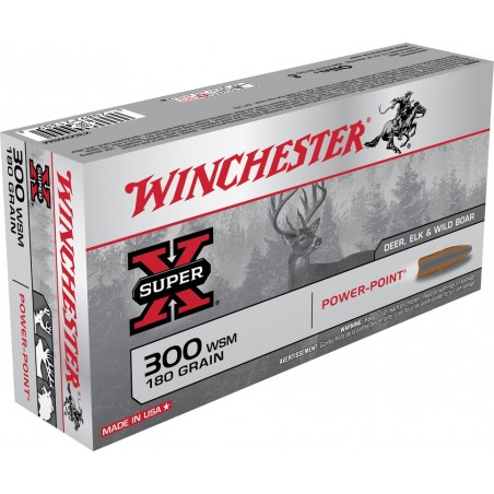 COMPRAR MUNICION METALICA BALA WINCHESTER POWER POINT CAL. 300 WSM 180GR