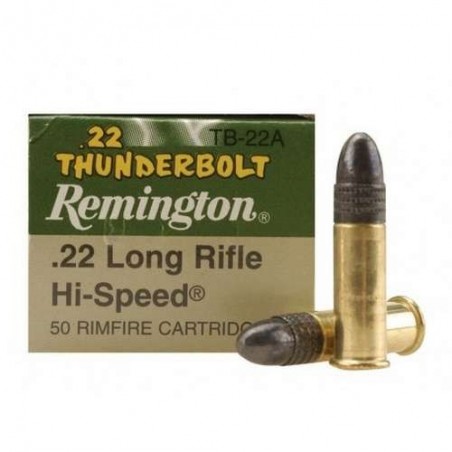 COMPRAR MUNICION METALICA REMINGTON BALA 22 LR Thunderbolt - 40 grains