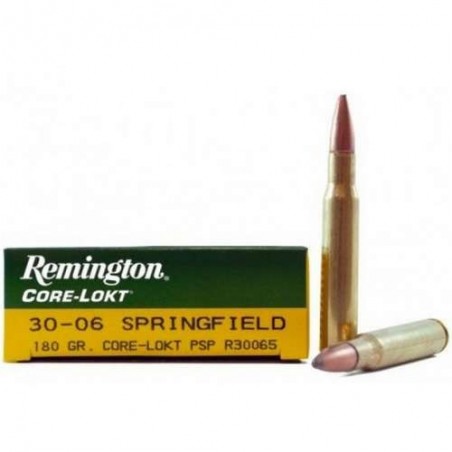 COMPRAR MUNICION METALICA REMINGTON CORE-LOKT 30-06 180GR PUNTA PSP