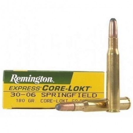 COMPRAR MUNICION METALICA REMINGTON CORE-LOKT 30-06 180GR PUNTA SP