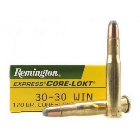 COMPRAR MUNICION METALICA REMINGTON CORE-LOKT 30-30 WIN 170GR PUNTA SP