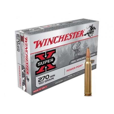 COMPRAR MUNICION METALICA BALA WINCHESTER POWER POINT 270WIN 150GR