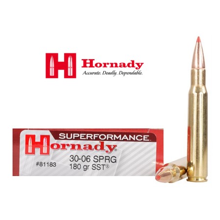 COMPRAR MUNICION METALICA HORNADY SUPERFORMANCE SST 30-06 180GR