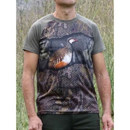 COMPRAR OFERTAS EN COSAS DE CAZA BENISPORT CAMISETA FOREST PRINT 3D PERDIZ