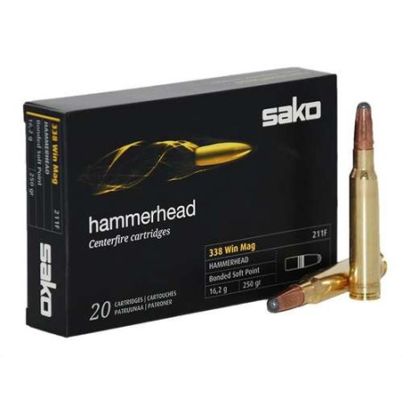 COMPRAR MUNICION METALICA SAKO MUNICIÓN RIFLE 338 WM HAMMERHEAD 250GR (20UDS)