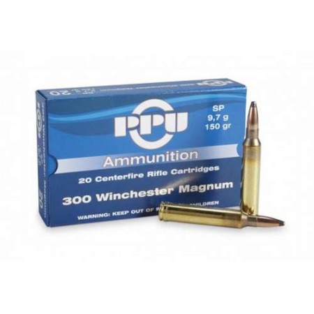 COMPRAR MUNICION METALICA PPU BALA 300 WIN MAG SP 180GR