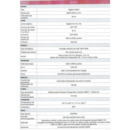 COMPRAR Óptica PRISMATICO TÉRMICO DN70L 2.0