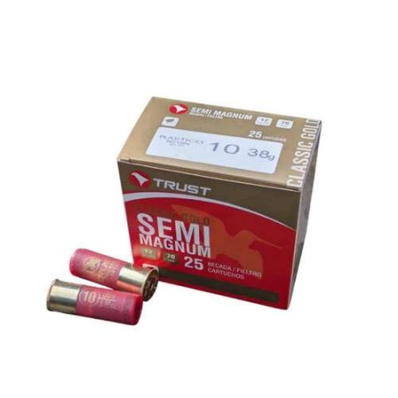 COMPRAR CARTUCHOS DE CAZA TRUST SEMI MAGNUM PLÁTICO BECADA 38GR