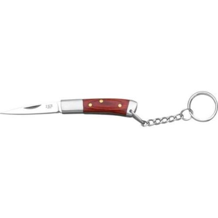 COMPRAR ARTICULOS REGALO NAVAJA LLAVERO MADERA ROJA HOJA 4 CM